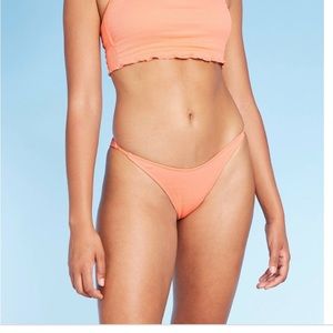 Juniors' Textured High Leg Scoop Bikini Bottom - Xhilaration